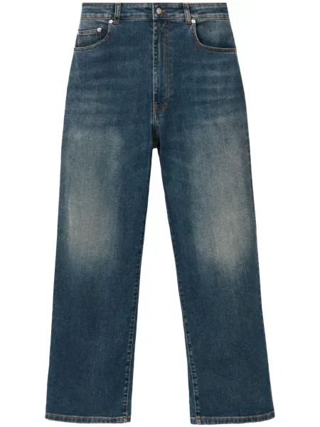 Blugi drepți Fabiana Filippi stretch albastru