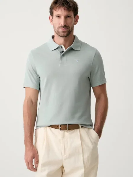 Tricou polo Barbour verde