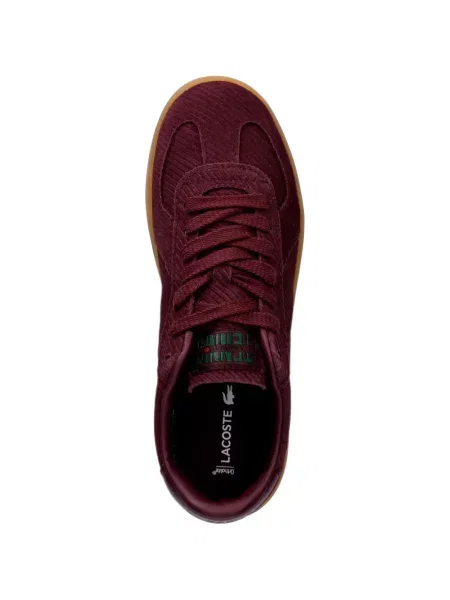 Sneakerși Lacoste de catifea cord roșu