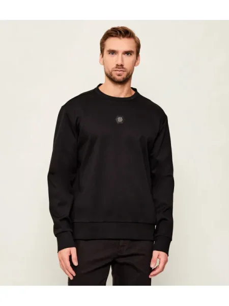 BOSS GREEN Hanorac Future | Relaxed fit negru