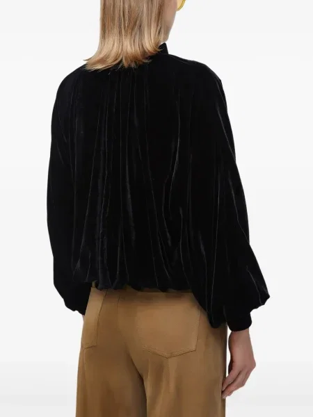 Aksamitny kurtka bomber Osklen czarny