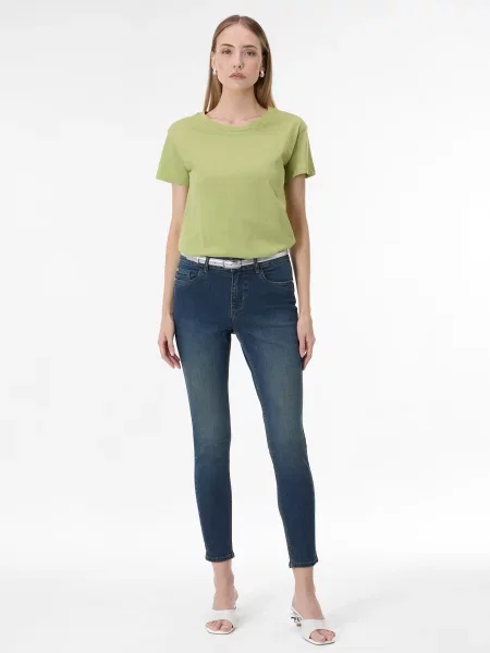 Blugi skinny Orsay skinny fit albastru