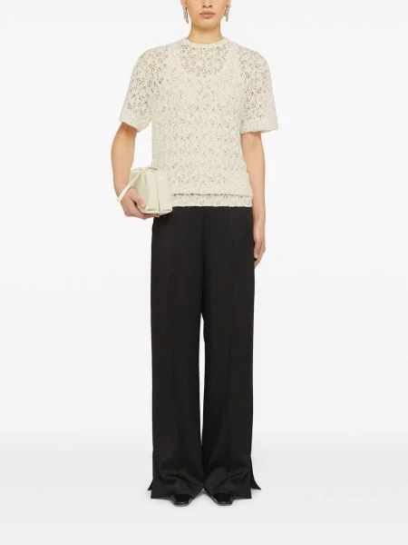 Krajkové krátký tričko Jil Sander