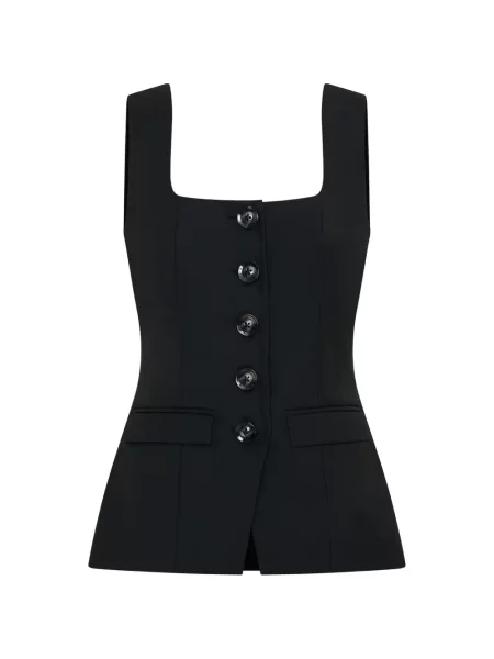 Top Anna Quan fără mâneci negru