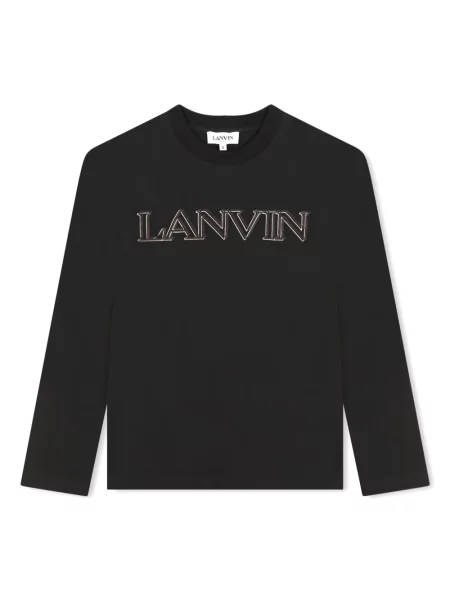 Koszulka dziecięca Lanvin Enfant czarna