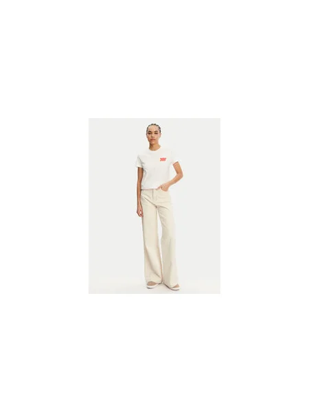 Tommy Jeans Póló Bubble Regular Fit fehér