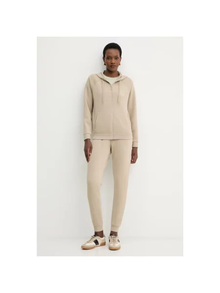 Bluza polarowa Armani Exchange polarowa beżowa