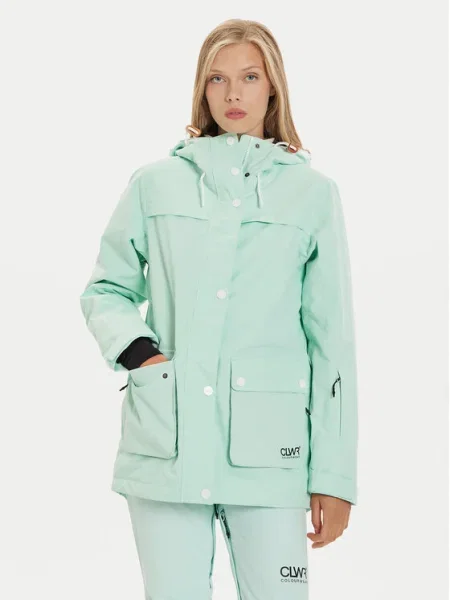 Colourwear Lyžiarska bunda zelená