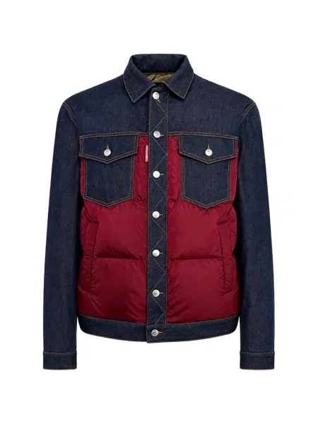 Geacă cu puf Dsquared2 albastru
