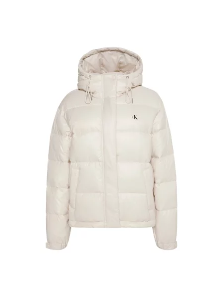 Calvin Klein Jeans Geacă de primăvară-toamnă Classic murdar alb