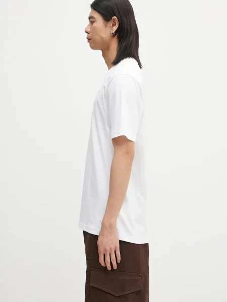 Футболка Norse Projects Johannes Organic Code Print T-shirt з принтом білий