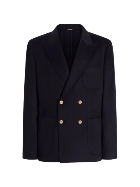 Двуредно яке Dolce & Gabbana синьо