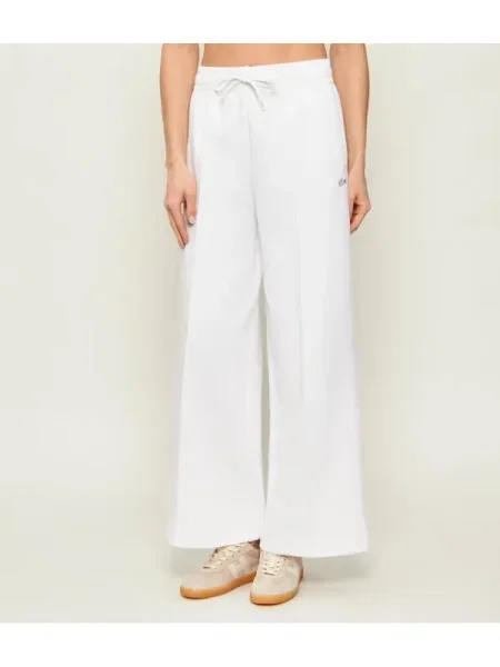 Pantaloni Albi De Trening Pentru Femei Lacoste alb