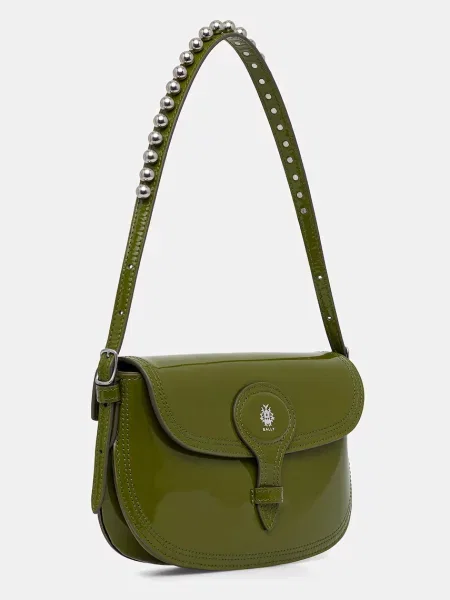 Шкіряна сумочка Bally зелений
