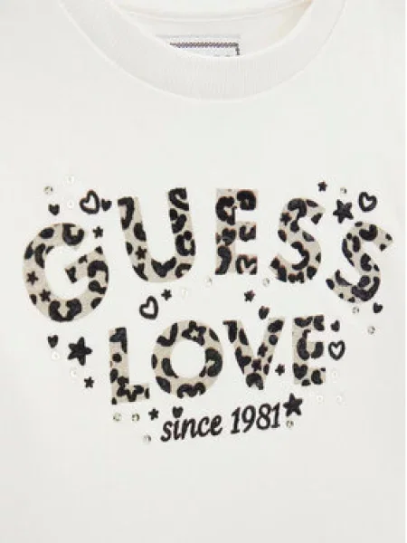 Guess Pulóver és leggins szett Krém