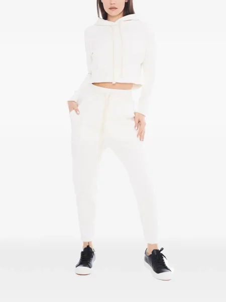 Περικομμένο hoodie Tessitura Body Couture λευκό