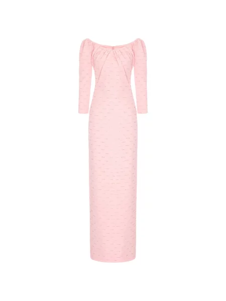 Rochie maxi V:pm Atelier cu volane roz