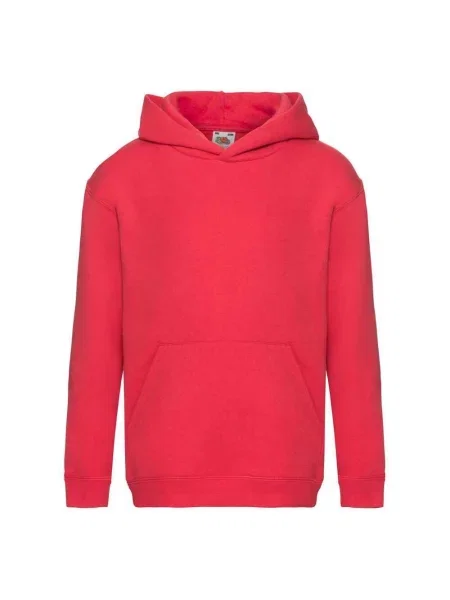 Bluza Z Kapturem Premium Dla Dzieci czerwona