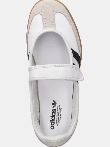 Adidas Originals Кожени балеринки Samba Jane бяло