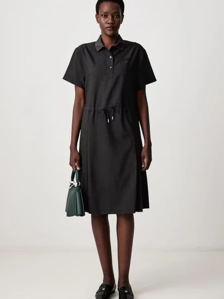 Lacoste rochie de vară cu lână gri