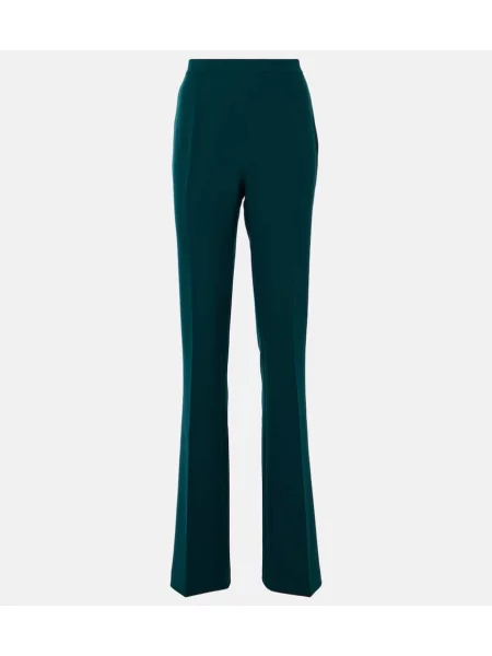 Pantaloni Safiyaa cu talie înaltă verde