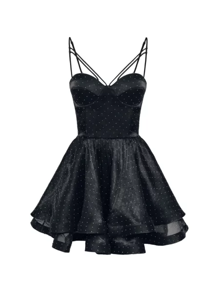 Stras rochie mini Post Meridiem negru