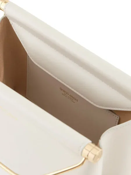 Geantă de mână Giorgio Armani din piele alb