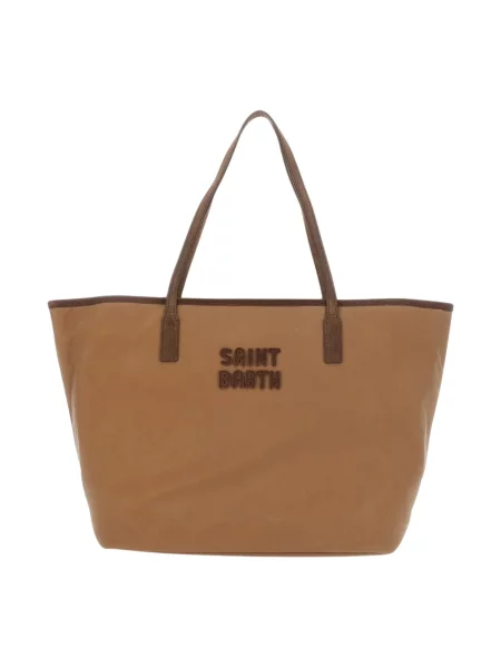 Shopperka Mc2 Saint Barth z logo brązowa