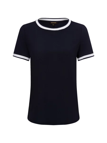 T-shirt z okrągłym dekoltem More & More niebieska