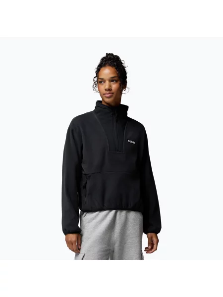 Bluză fleece pentru femei Columbia Sequoia Grove II Half Zip Fleece Black negru