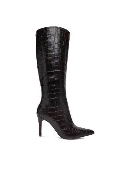 Čižmy Nine West 01 Tmavo hnedá