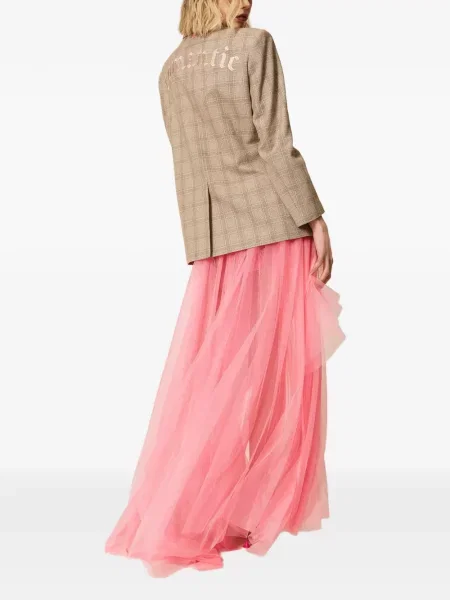 Fustă Twinset din tul asimetrică roz