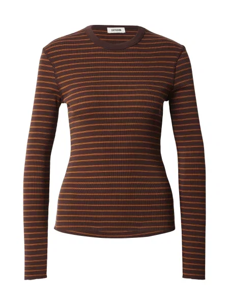 DRYKORN Tricou ciocolatiu portocaliu
