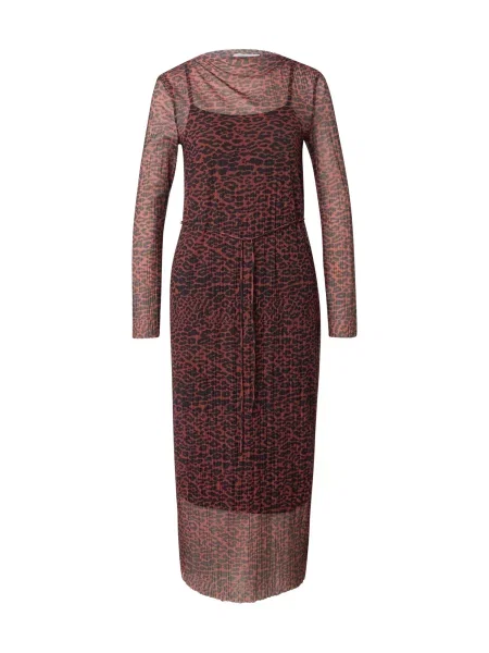 & Other Stories Rochie maro ruginiu negru