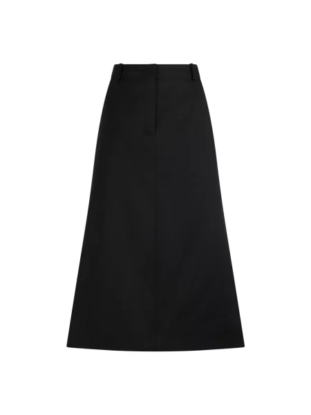 Spódnica midi Fendi wełniana czarna