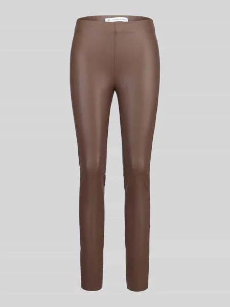 Spodnie ze sztucznej skóry o kroju slim fit z mieszanki model RESA' Raffaello Rossi