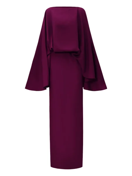 Maksi sukienka maxi Taller Marmo garniturowa fioletowa