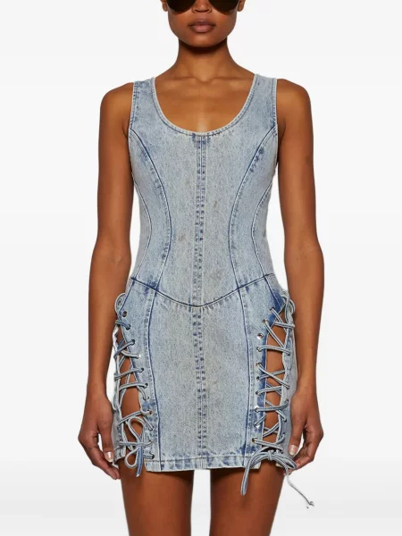 Odgovarati traper haljina Natasha Zinko plava