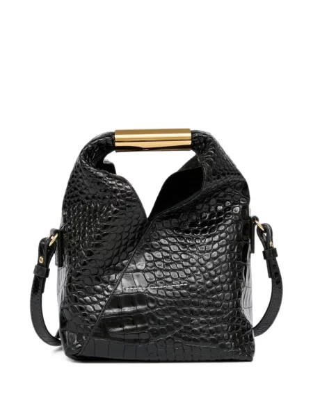 Geantă shopper Mm6 Maison Margiela din piele negru