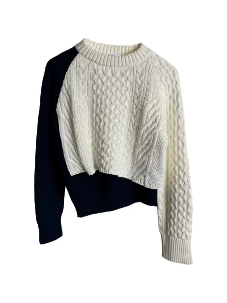 Pulover Sacai asimetric alb
