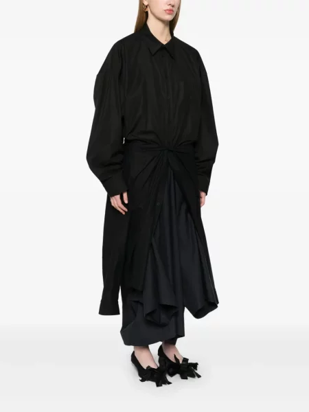 Košeľové šaty Balenciaga čierna
