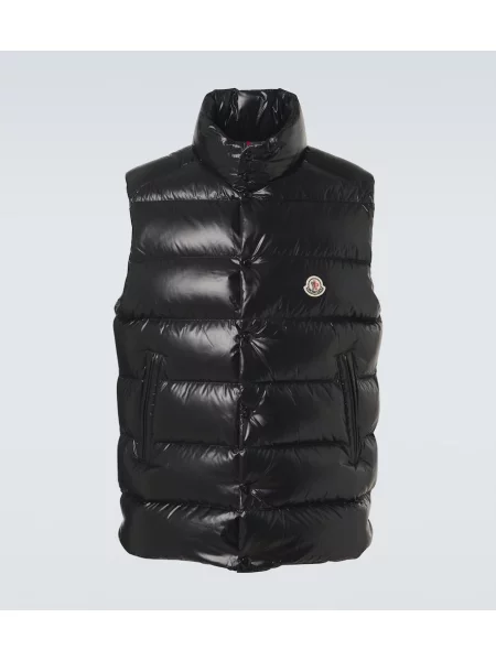 Vestă din puf Moncler Tibb negru