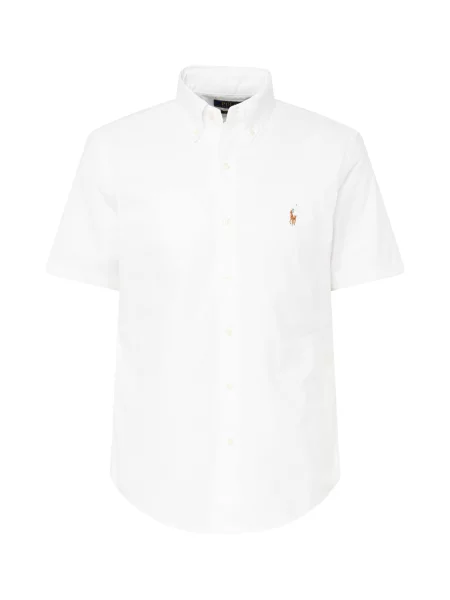 Polo Ralph Lauren Cămașă bleumarin / maro alb