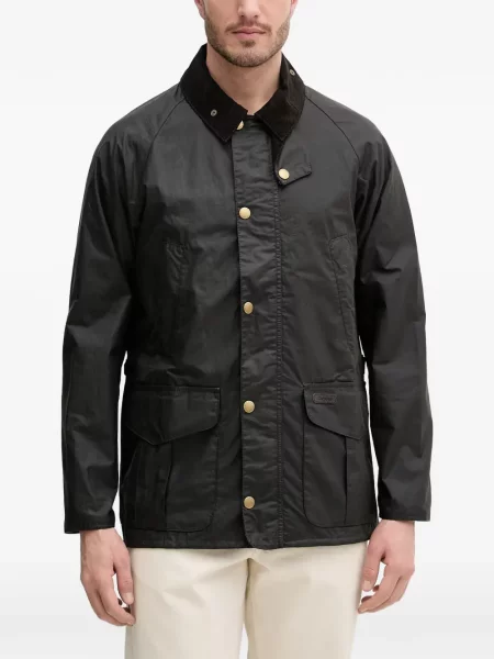 С яка восъчен яке Barbour от рипсено кадифе зелено