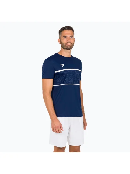 Мъжка тениска Tecnifibre Team Tech Tee marine синьо