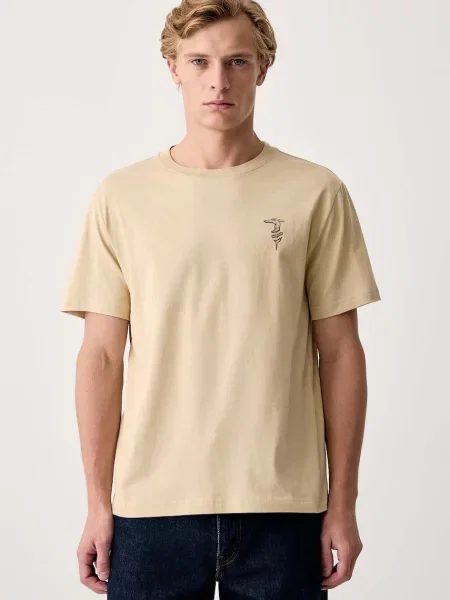 Trussardi tricou pentru bărbați din bej