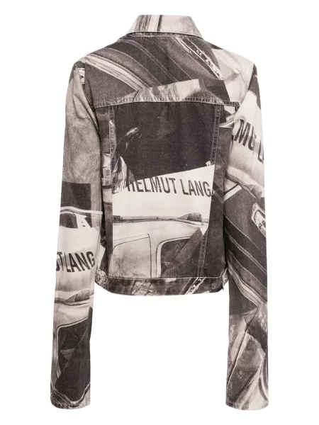 Raštuotas striukė Helmut Lang juoda