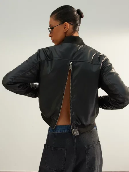 Geanta de piele Trendyol negru