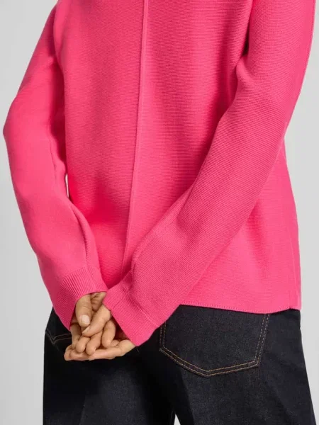 Sweter z dzianiny z prążkowanymi wykończeniami Christian Berg Woman