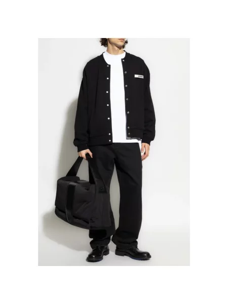 Jeansy Jacquemus z logo czarne
